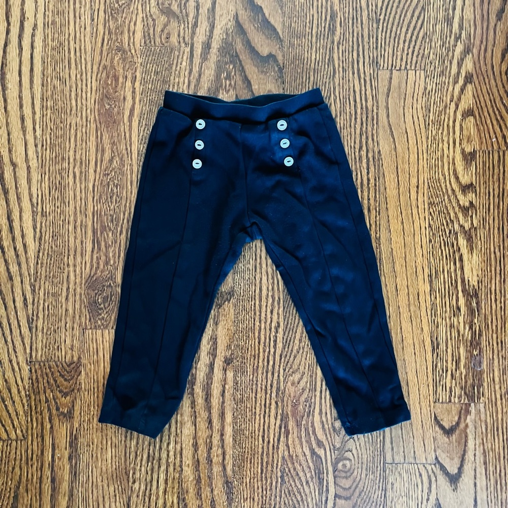 Zara Baby Girl Black Trouser Legging, size 18-24 months